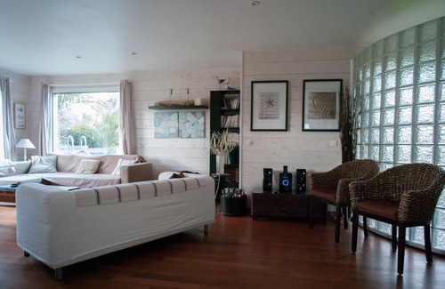 Tregastel House | Wooden villa with private pool by the sea near Perros Guirec
