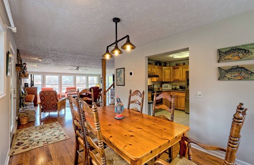 Hayesville House | Woodland Water Hideaway by Chatuge Home Concierge Lakefront, firepit, dock, pool table