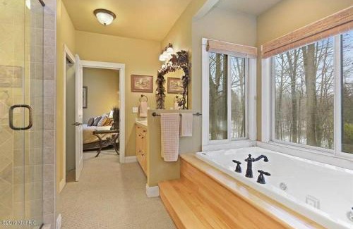 Lake Michigan Beach House | Woodshores Retreat - cozy retreat, hot tub, Lk MI