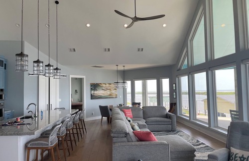 Cedar Lane House | WOW This View! Watch dolphins swim & swing downstairs with Gulf & beach views!