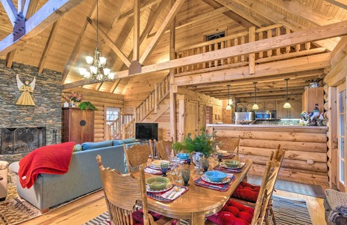 Alpendorf Cabin | Wraparound Deck: Linville Mountain Cabin