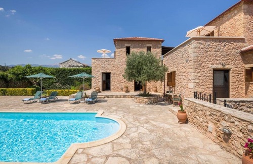Vamos Villa | Xatheri villas 2 villas ideal for 8-12 persons,mountains sea view, gardens pool