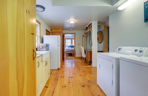 Brewster House | Yard & Fire Pit: Unique Cape Cod Home in Brewster