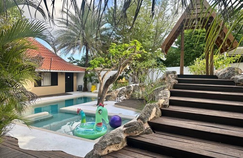Salina Apartment | Yemaya Guesthouse Curaçao; fits up to 3guests - has an amazing Pool with Slide!