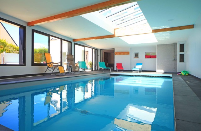 5-star villa in Finisterre, Brittany with private pool, Jacuzzi, and sea view