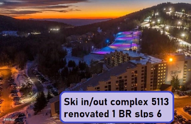 5113 Renovated 1 BR , sleeps 6, ski in/out complex