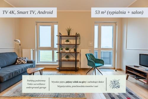 53m2 Apartament Premium na Letniej z Widokiem na Góry i Kotlinę - Kłodzko - Przyjaciół Ziemi Kłodzkiej
