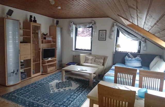 A complete holidayflat with two rooms in Munich.