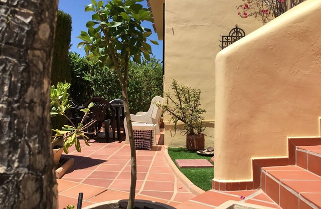 A detached villa in the centre of the resort super views and close to amenities