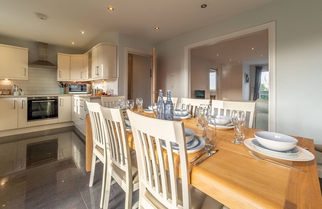 A fabulous beach house with sea views and a lovely, enclosed garden.