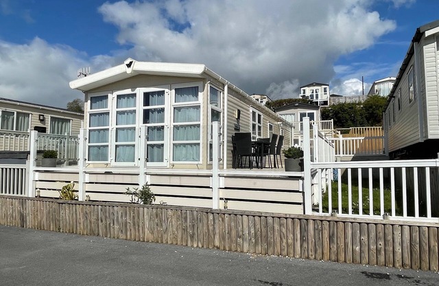 A luxury caravan on the award winning Ladram Bay Holiday Park