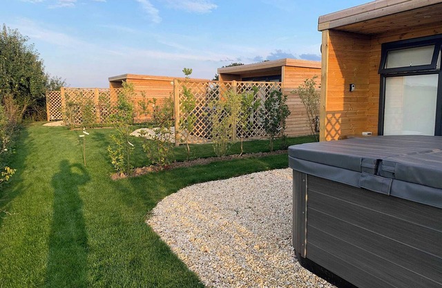 A quirky pod with one double and shower room.