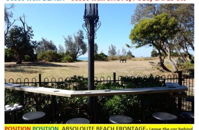 ABSOLUTE BEACH FRONTAGE - 30m away BEACH/SHOPS/PUBS/CAFES-Leave the car, walk