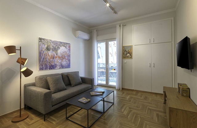 Alkiviadou 55 · Modern 1BDR Apartment with Balcony