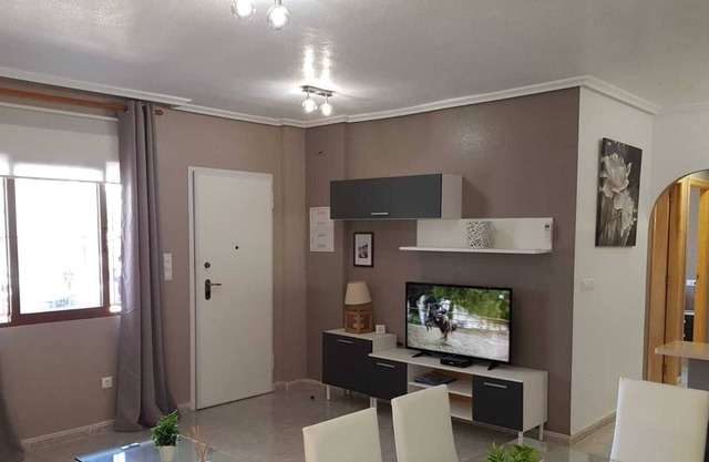 Any new construction: 2 bedroom apartment, air conditioning and private pool.