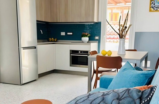 Apartment 'Dimora Azzurra' with Private Garden, Balcony and Air Conditioning
