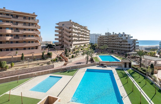 Apartment 'Relax and Let Go' with Sea View, Shared Pool, Wi-Fi and A/C