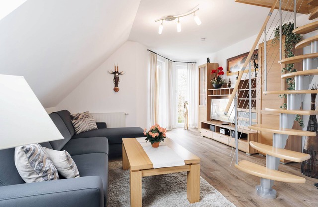 Apartment on the upper floor with 85 square meters, 1 bedroom for a maximum of 4 people