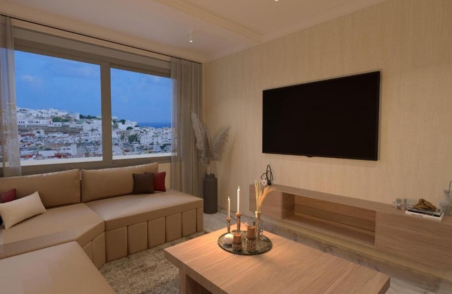 Appartement de luxe, vue kasbah de Tanger et mer