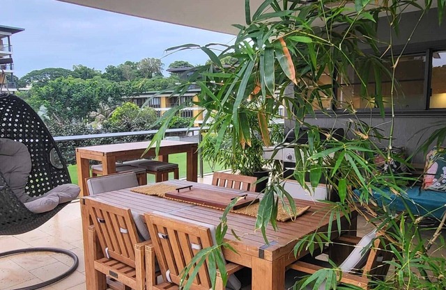 Beach front, with huge outdoor living area and views. Everything you need!