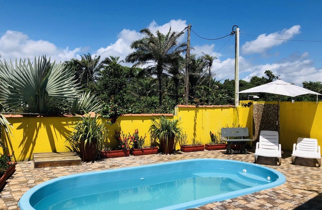 Beach house with pool for 13 people, 8500m2 plot of Atlantic Forest