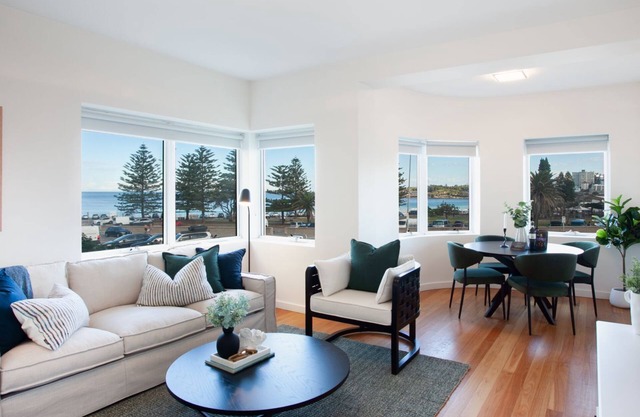 Beachside ocean-view two bedroom apartment, perfect for Bondi surf