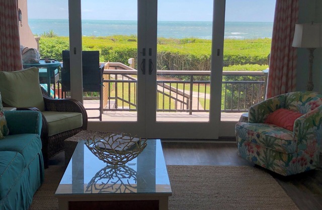 Beautiful First Floor Oceanfront Condo Steps to Beach and Pool