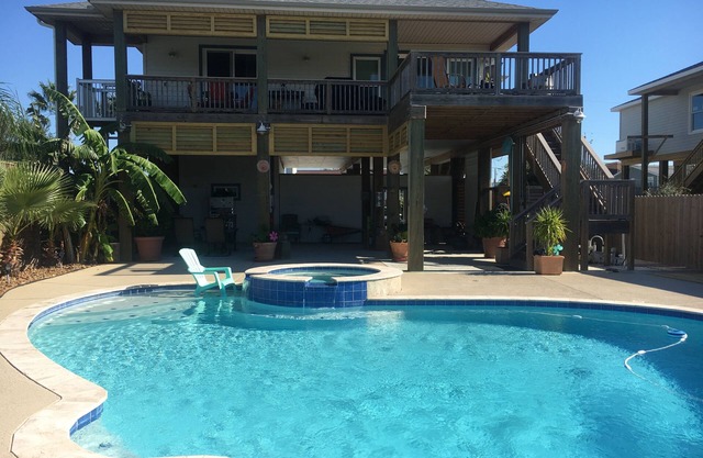 Beautiful home In Galveston TX with a Pool, Hot tub, Sunset Views and more.