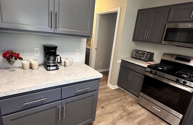 Beautiful in town accommodations, spacious, private backyard.