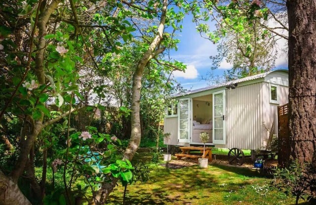 Beautiful Shepherds Hut B&B nr Stonehenge, Avebury, Salisbury, Bath - WiFi, TV