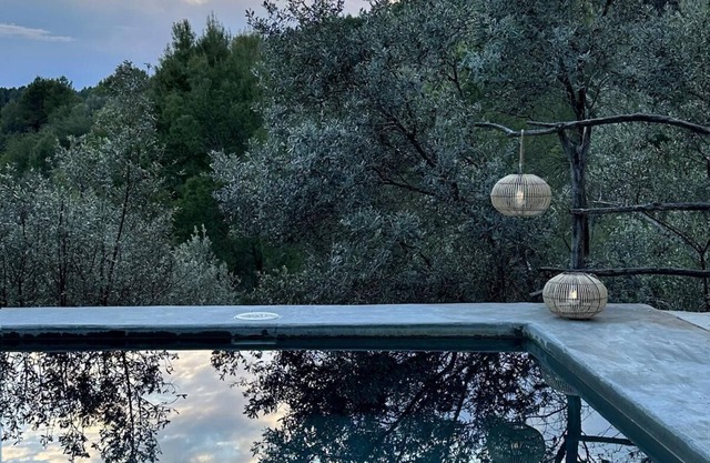 Beautiful stone house with private pool, terraces, mountain views