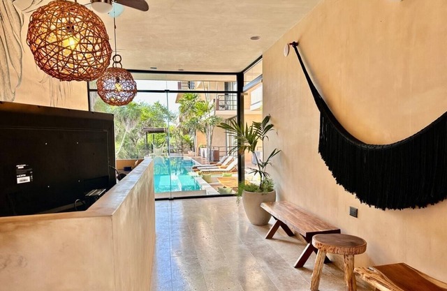 Beautiful tropical penthouse in Tankah Bay