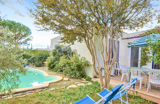 Beautiful vacation home with private pool and fenced garden awaiting you just 7 km from the magnific