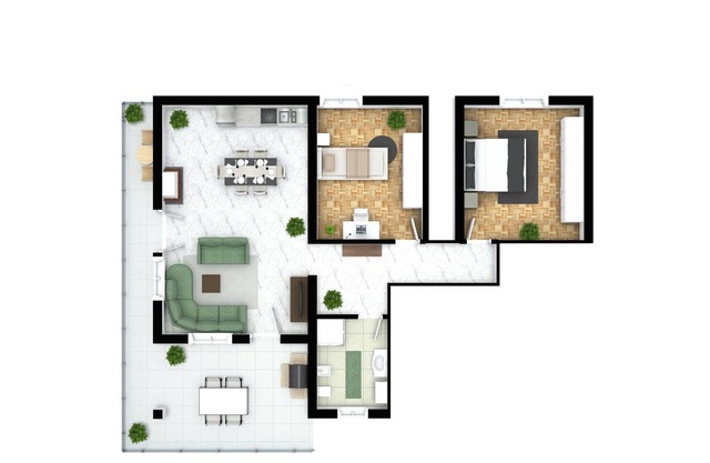 Blue Court, Iris Unit