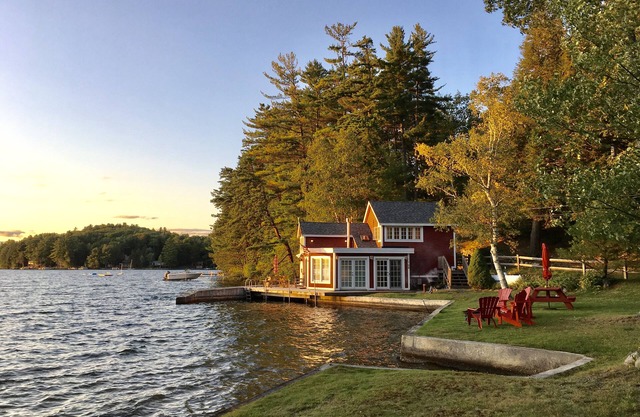 Boat House Cottage On Great East Lake.