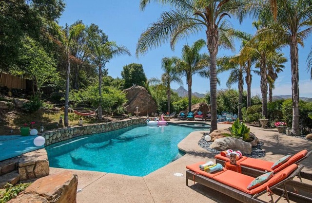 Boho Chic Malibu Retreat Estate Salt Pool + Yoga