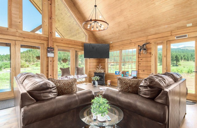 Brand new log cabin on Gold Medal Waters, Deckers