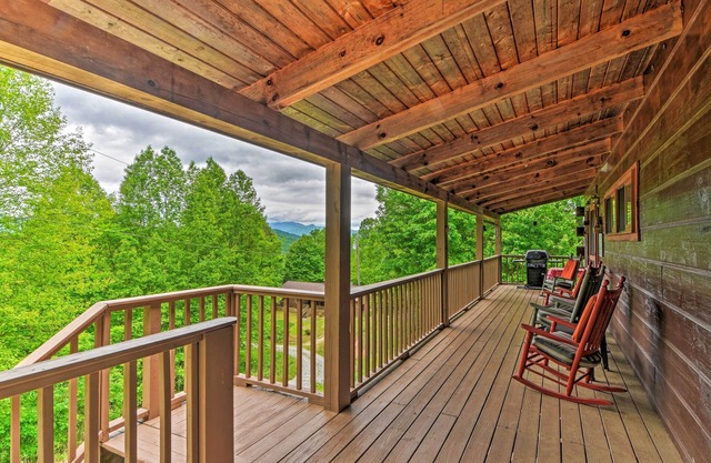 Bryson City Cabin w/Hot Tub, Views & Pool Table!