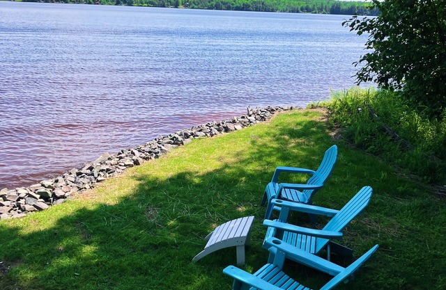 Cabin right on the water! All bikers, skiers, fisherman and more welcome!