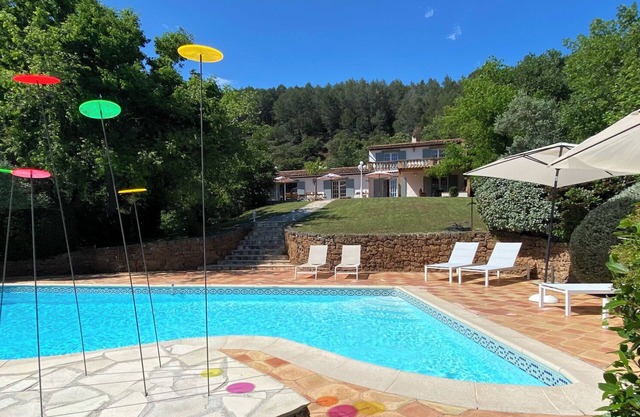 Calm situated, luxury villa close by village and golf course