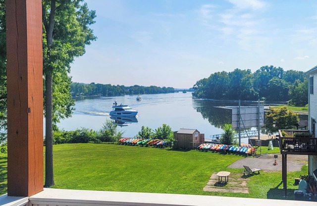 Canal-Front Waterford Apartment on Hudson River