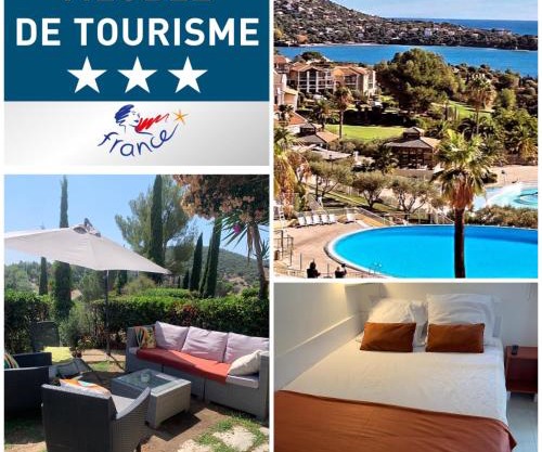 CAP Estérel Pierre&vacances ,Mer Piscine, jardin clos ,parking,Clim