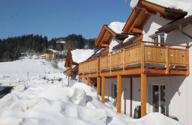 Chalet directly at the ski slope with a garden
