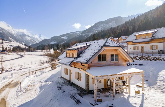 Chalet with covered terrace, sauna and nice view