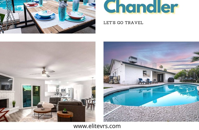 Chandler Heated Pool! Fun Backyard! 2 King Rooms!