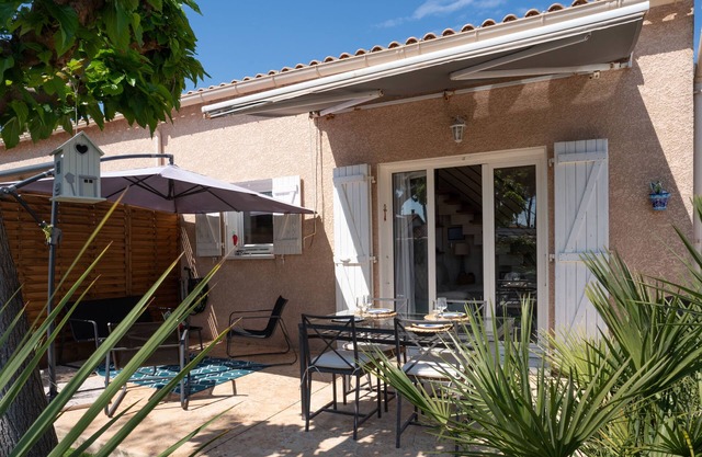 Charmante maison climatisée à 500m de la plage