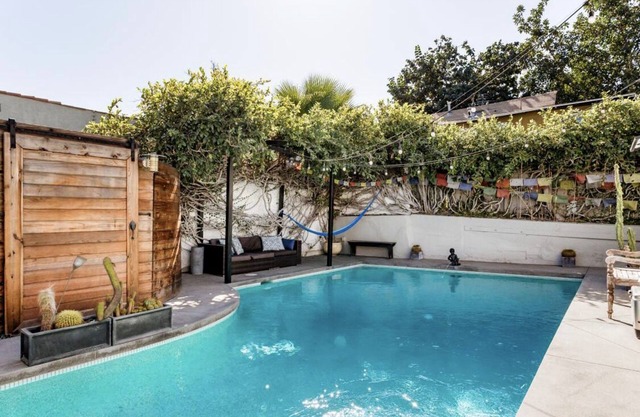 Chic yoga villa with saltwater pool and views on silverlake sunset junction