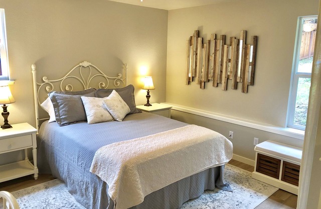 Close to everything, a secluded, quiet haven; a lovely space, safe and private.