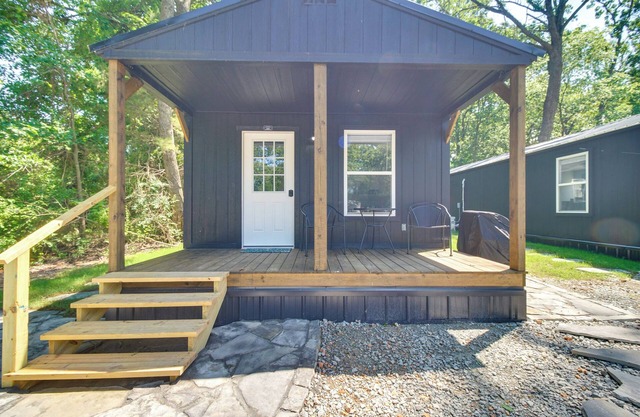 Close to Lake: Grove Cabin w/Shared Fire Pit!