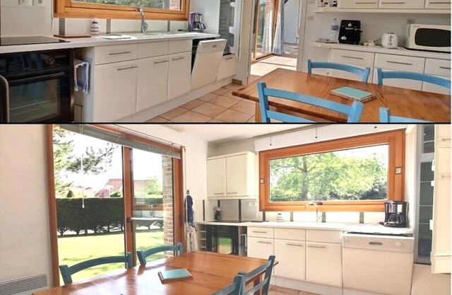 Comfortable detached villa 900m from the beach.